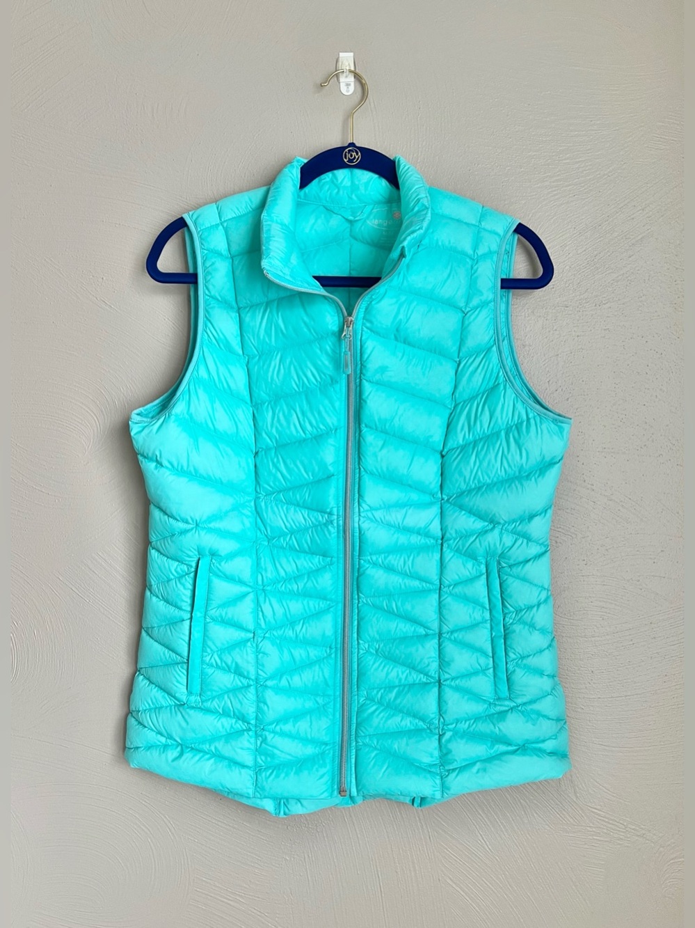 Tangerine Women’s Turquoise Quilted Puffer Vest